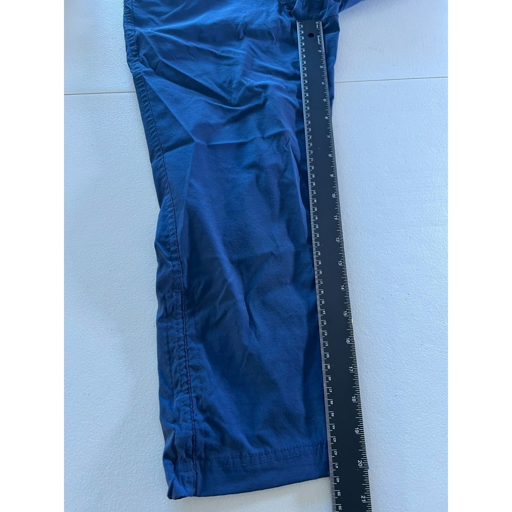 Eddie Bauer Womens 4 Navy Blue Hiking Capri Pants Stretch Cargo 28x20 - Picture 8 of 10